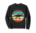Skating Dinosaur Sweatshirt - Fun Novelty Design Unisex - T-Shirt, Sweatshirt, Hoodie