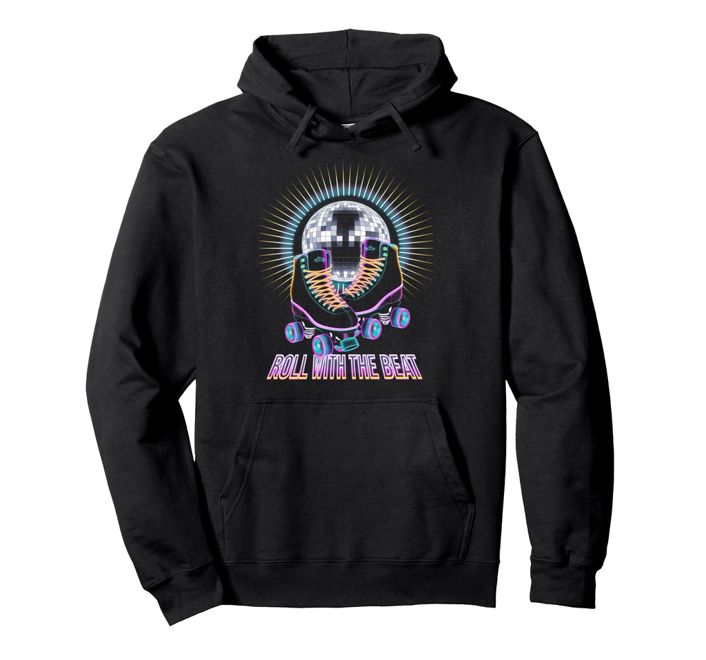 Rollerskates Roll Beat Funny 70S 80S Hoodie - Unique Graphic Men Women - T-Shirt, Sweatshirt, Hoodie