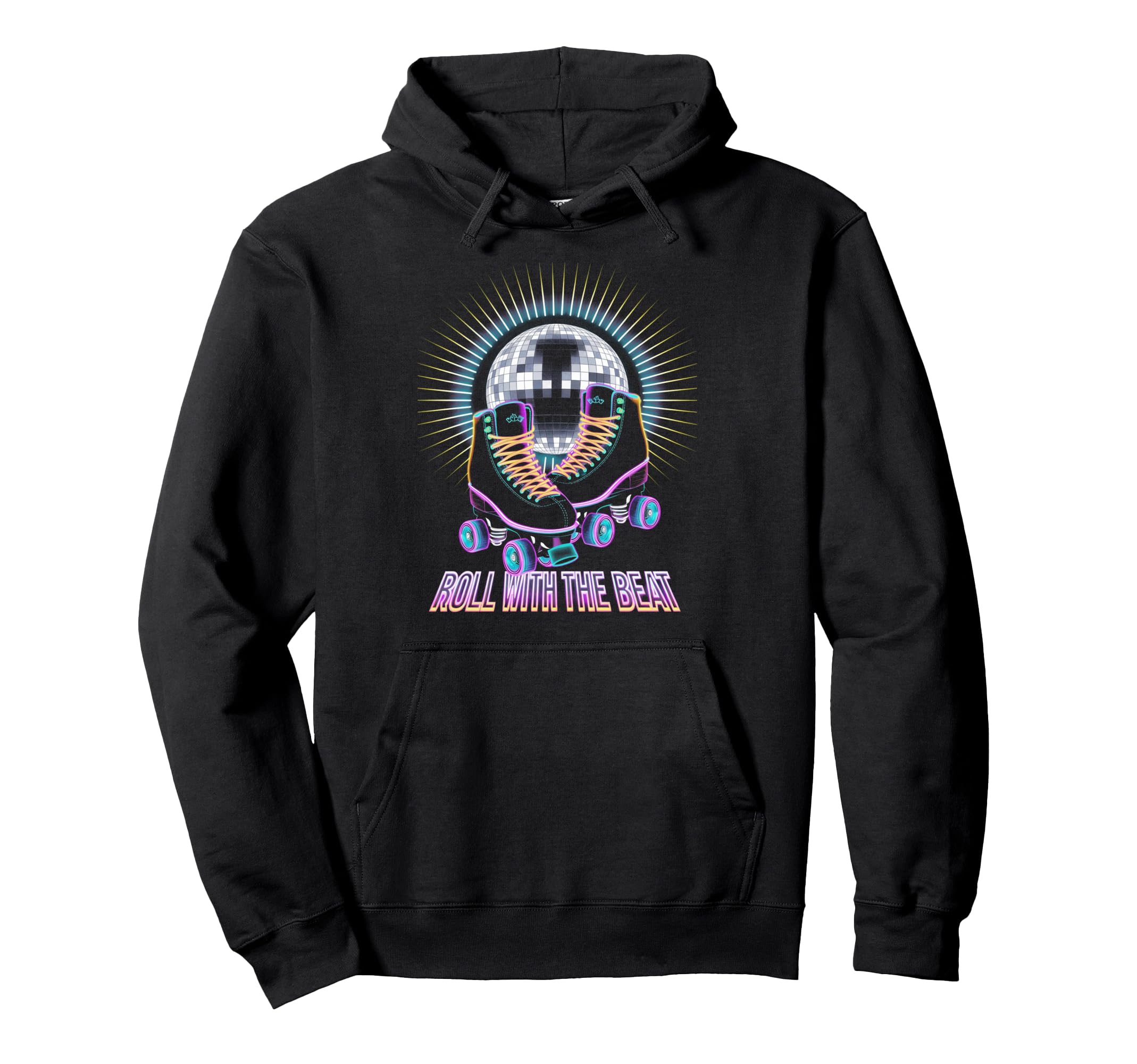 Rollerskates Roll Beat Funny 70S 80S Hoodie - Unique Graphic Men Women - T-Shirt, Sweatshirt, Hoodie