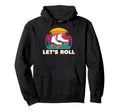 Palm Trees Lets Roll Quad Roller Skates Hoodie - Fun Novelty Design Unisex - T-Shirt, Sweatshirt, Hoodie