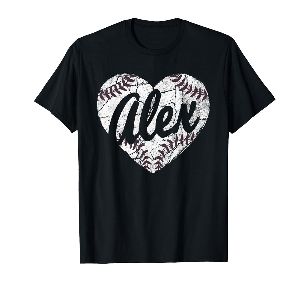 Alex Baseball Personalized Name Mom T-Shirt - Casual Everyday Wear Unisex - T-Shirt, Sweatshirt, Hoodie
