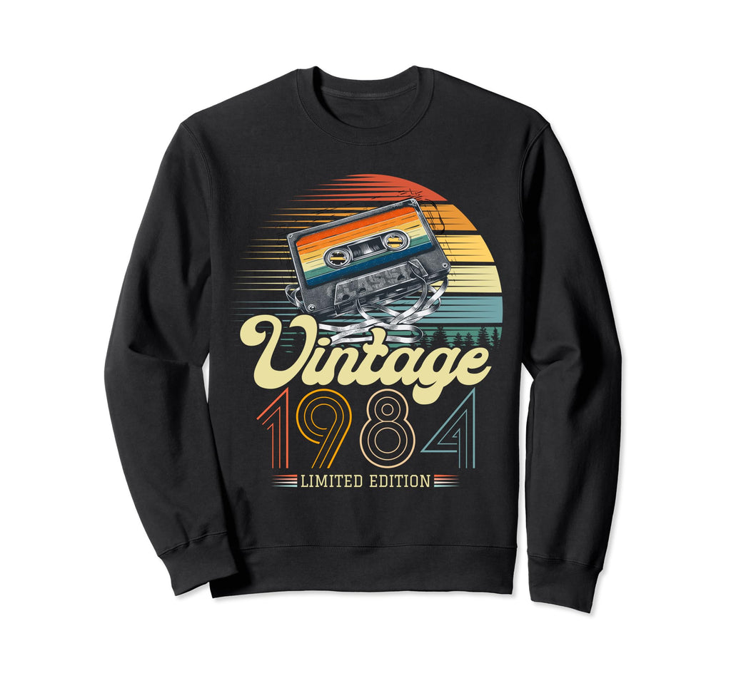 1984 Cassette Tape Music Sweatshirt - Aesthetic Graphic Men Women - T-Shirt, Sweatshirt, Hoodie