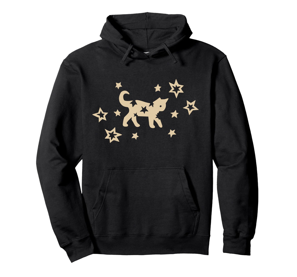 90S Y2K Scary Kitten Cat Grunge Stars Hoodie - Aesthetic Graphic Men Women - T-Shirt, Sweatshirt, Hoodie