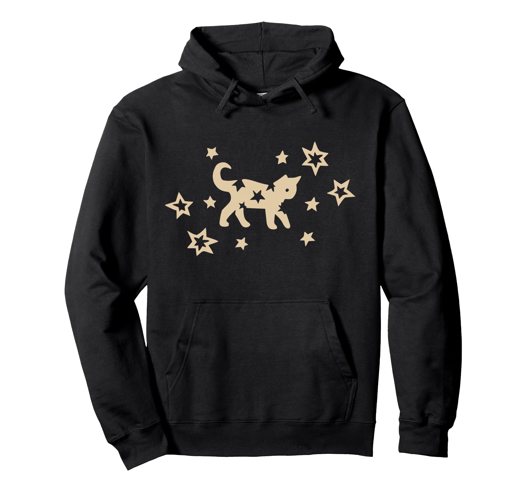 90S Y2K Scary Kitten Cat Grunge Stars Hoodie - Aesthetic Graphic Men Women - T-Shirt, Sweatshirt, Hoodie