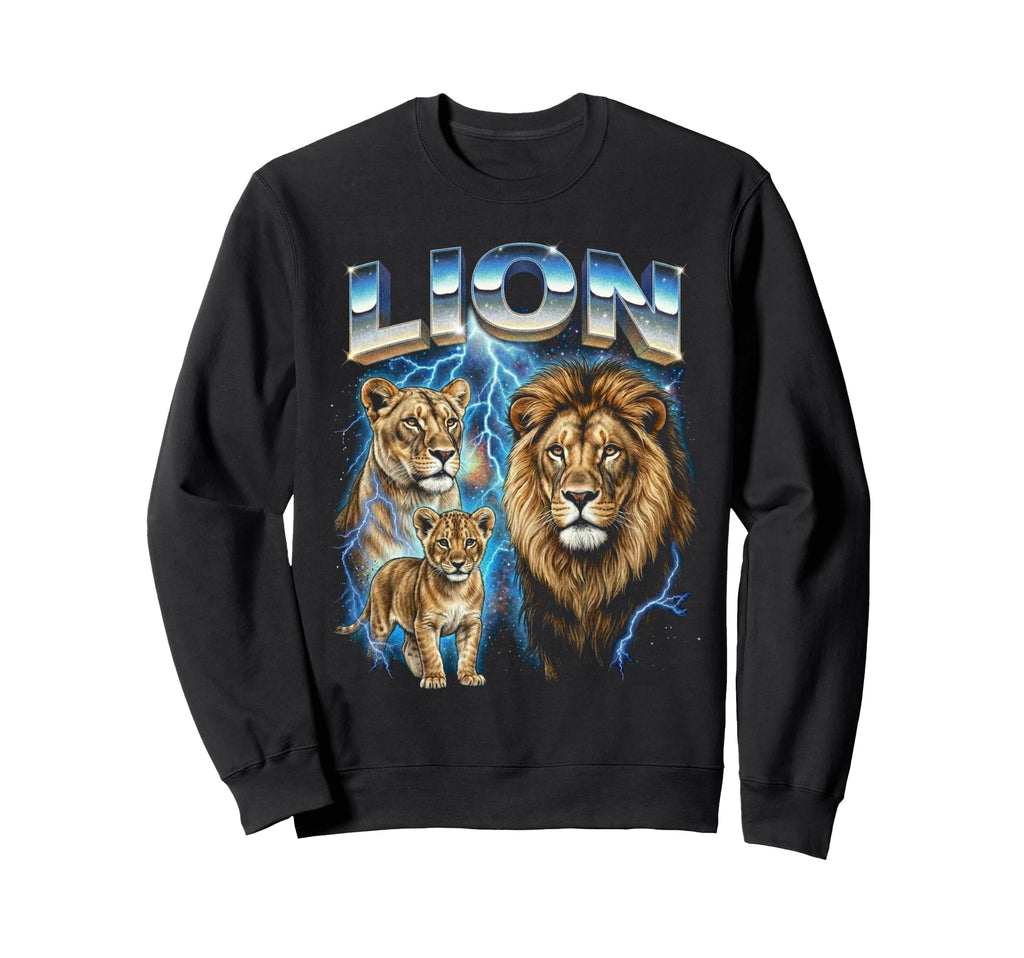 Lion 80S Funny Africa Lion 90S Sweatshirt - Custom Art Print for Adults - T-Shirt, Sweatshirt, Hoodie