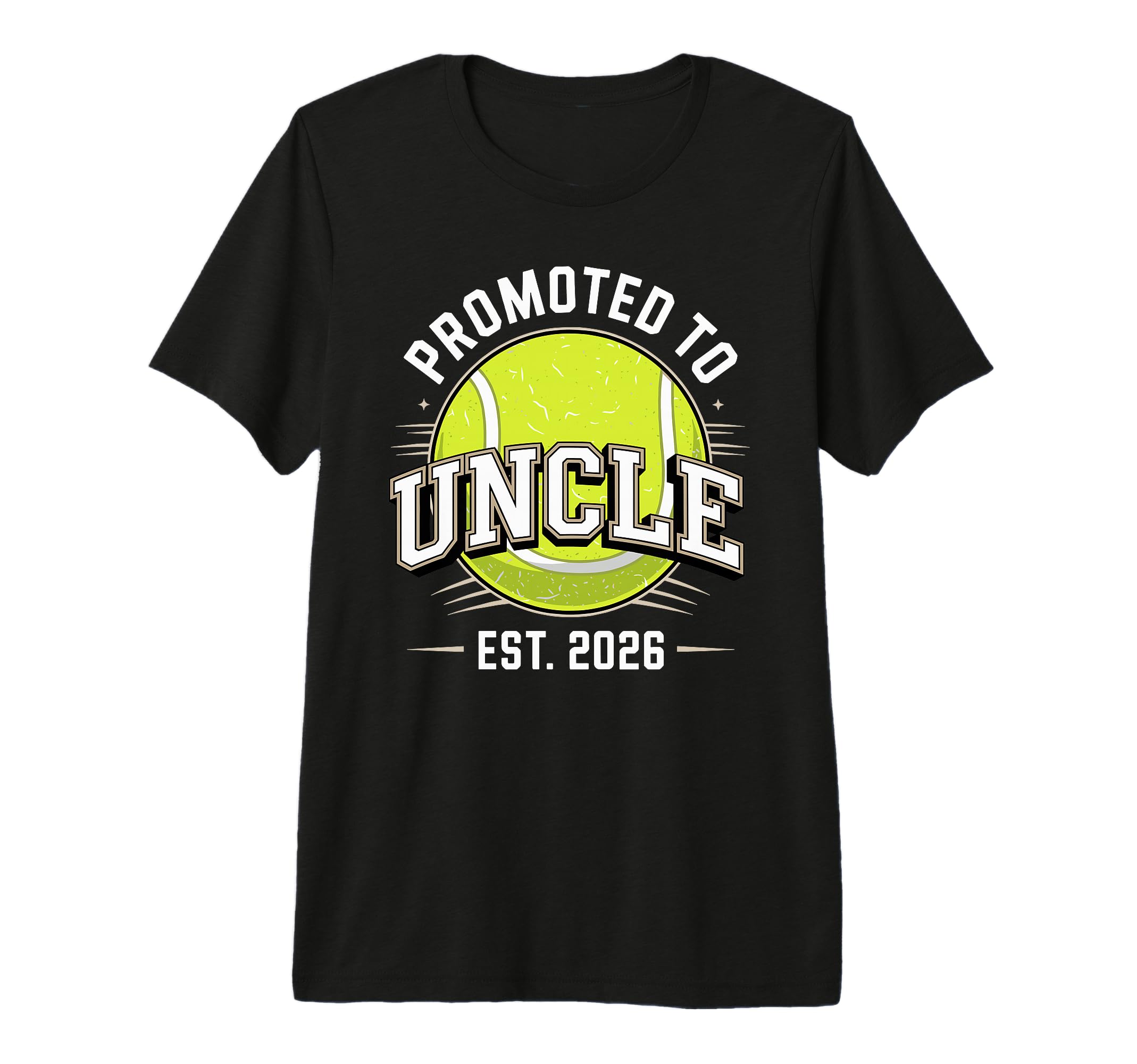 Mens Promoted To Uncle Est 2026 Baseball T-Shirt - Unique Graphic Unisex - T-Shirt, Sweatshirt, Hoodie