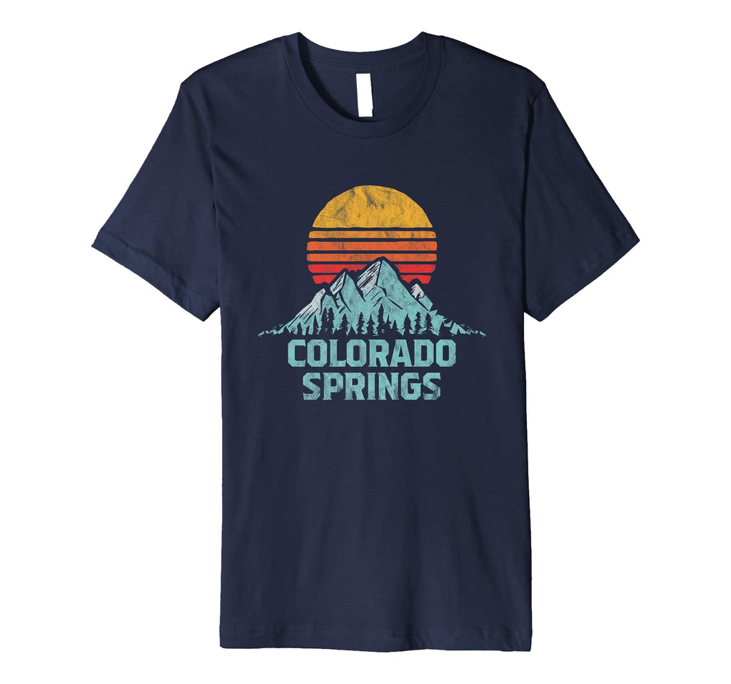 Colorado Springs Distressed Mountains T-Shirt - Streetwear Style for Adults - T-Shirt, Sweatshirt, Hoodie