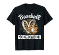 Baseball Godmother Leopard Heart Game T-Shirt - Custom Art Print Men Women - T-Shirt, Sweatshirt, Hoodie