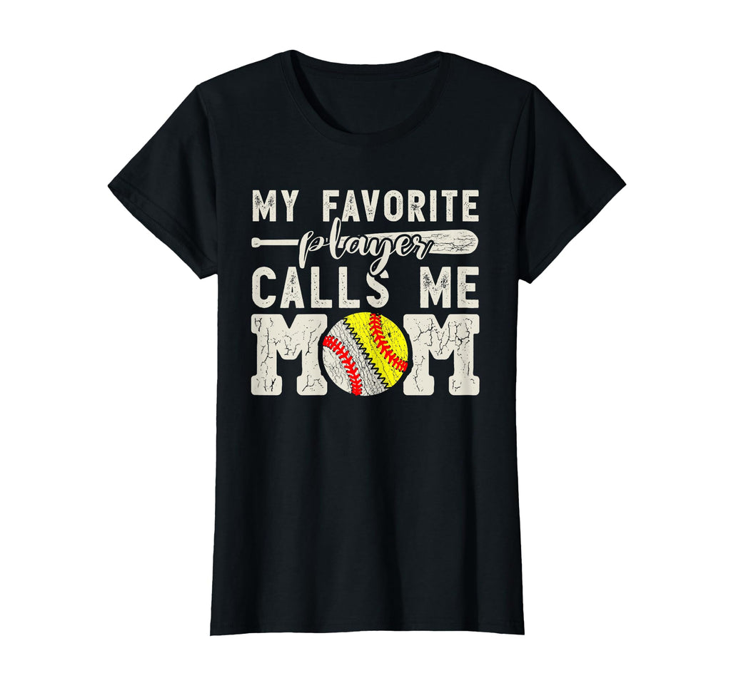 My Favorite Player Calls Me Mom Baseball T-Shirt - Streetwear Style Unisex - T-Shirt, Sweatshirt, Hoodie