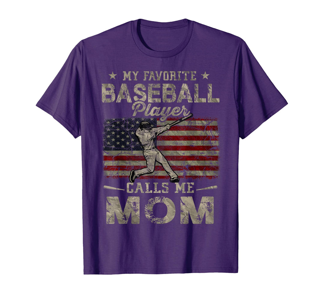 My Favorite Baseball Player Calls Me Mom T-Shirt - Minimalist Print Unisex - T-Shirt, Sweatshirt, Hoodie