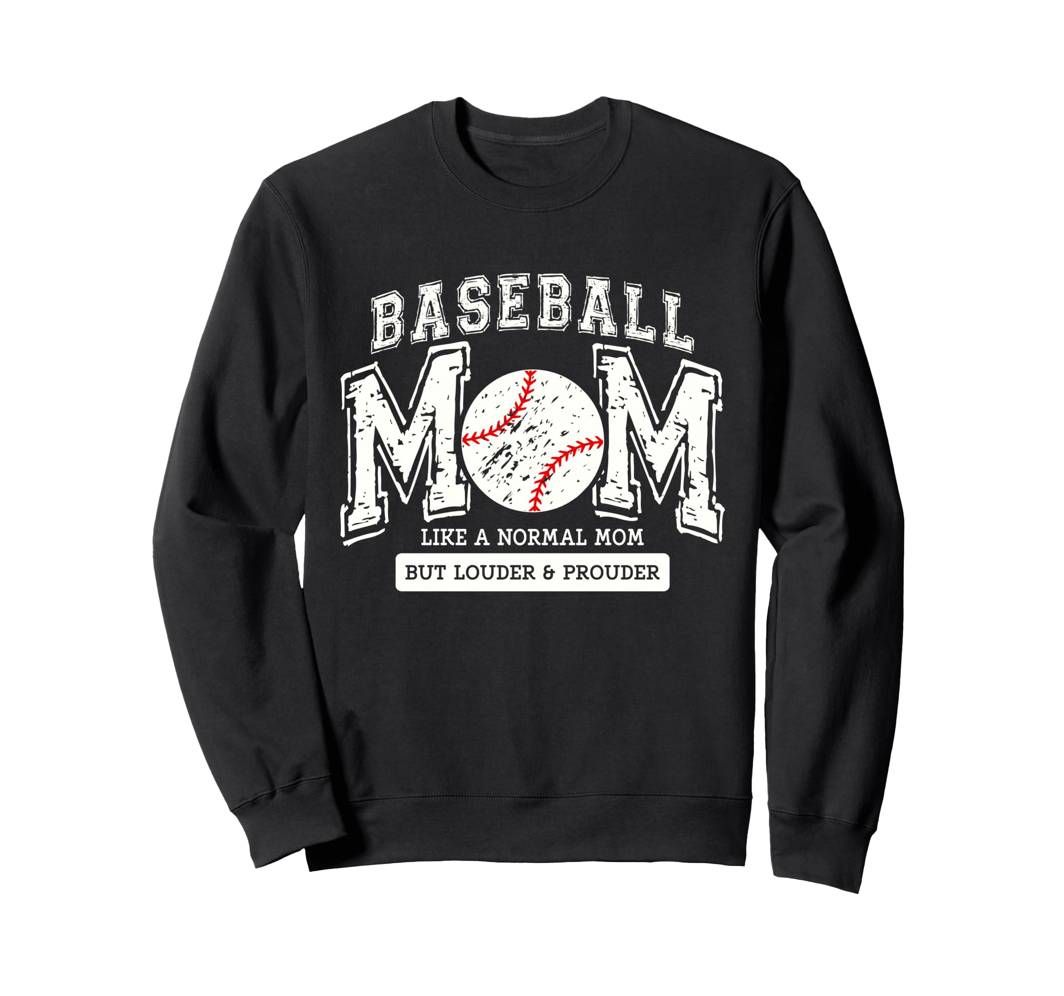 Baseball Mom Varsity Like Normal Mom Sweatshirt - Streetwear Style Unisex - T-Shirt, Sweatshirt, Hoodie