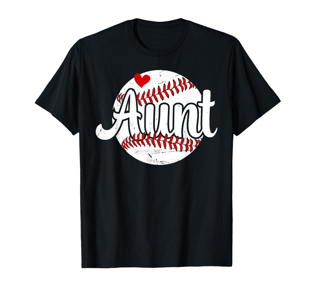 Aunt Baseball Player Auntie Proud T-Shirt - Trendy Graphic Men Women - T-Shirt, Sweatshirt, Hoodie