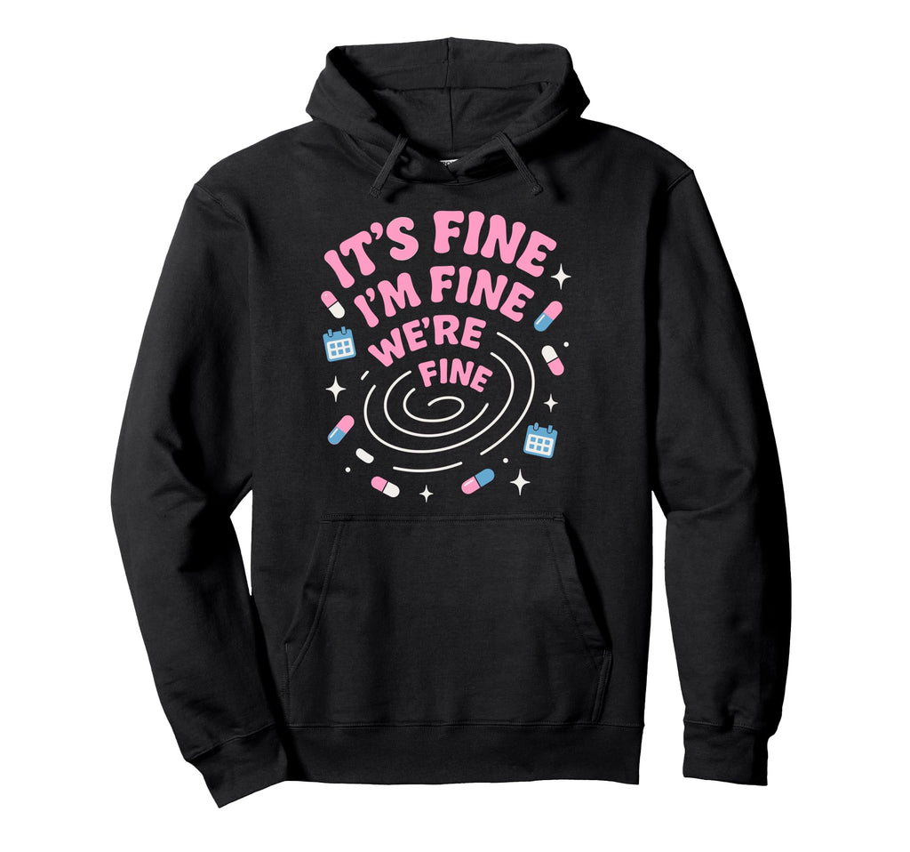 Hot Anxiety Glam Therapy Overthinking Hoodie - Custom Art Print Men Women - T-Shirt, Sweatshirt, Hoodie