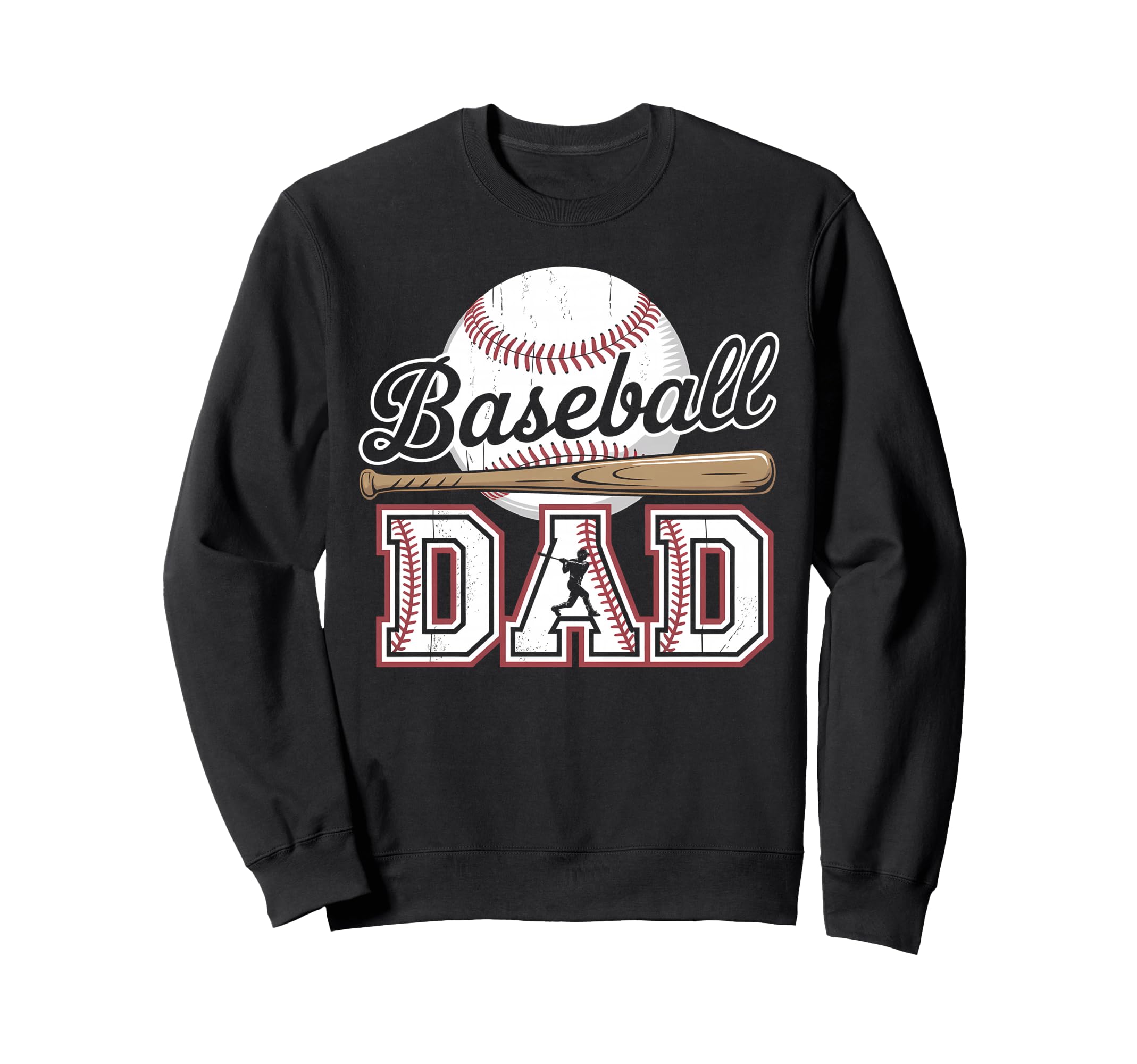 Baseball Dad Wife Daughter Happy Sweatshirt - Trendy Graphic for Adults - T-Shirt, Sweatshirt, Hoodie