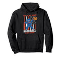 Baseball Dad Dad Is My Name Baseball Hoodie - Fun Novelty Design Men Women - T-Shirt, Sweatshirt, Hoodie