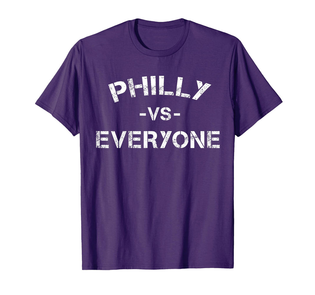 Distressed Philly Vs Everyone T-Shirt - Streetwear Style Men Women - T-Shirt, Sweatshirt, Hoodie