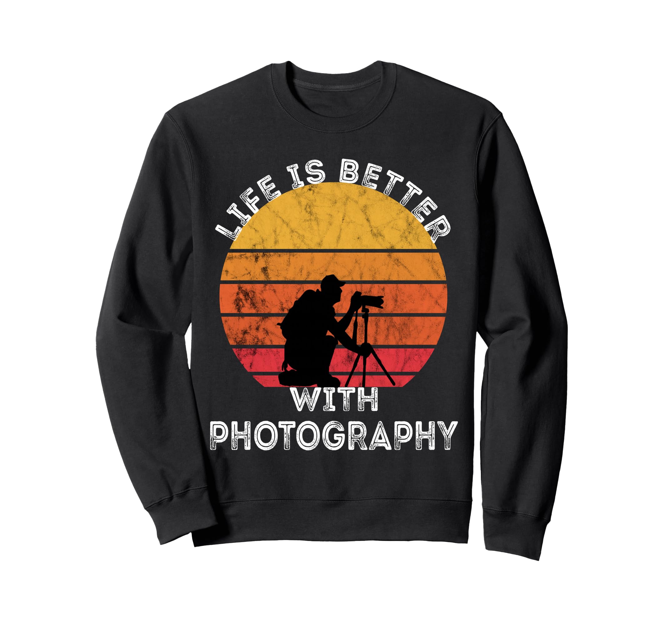 Photographer Camera Lover Sunset Sweatshirt - Custom Art Print Unisex - T-Shirt, Sweatshirt, Hoodie