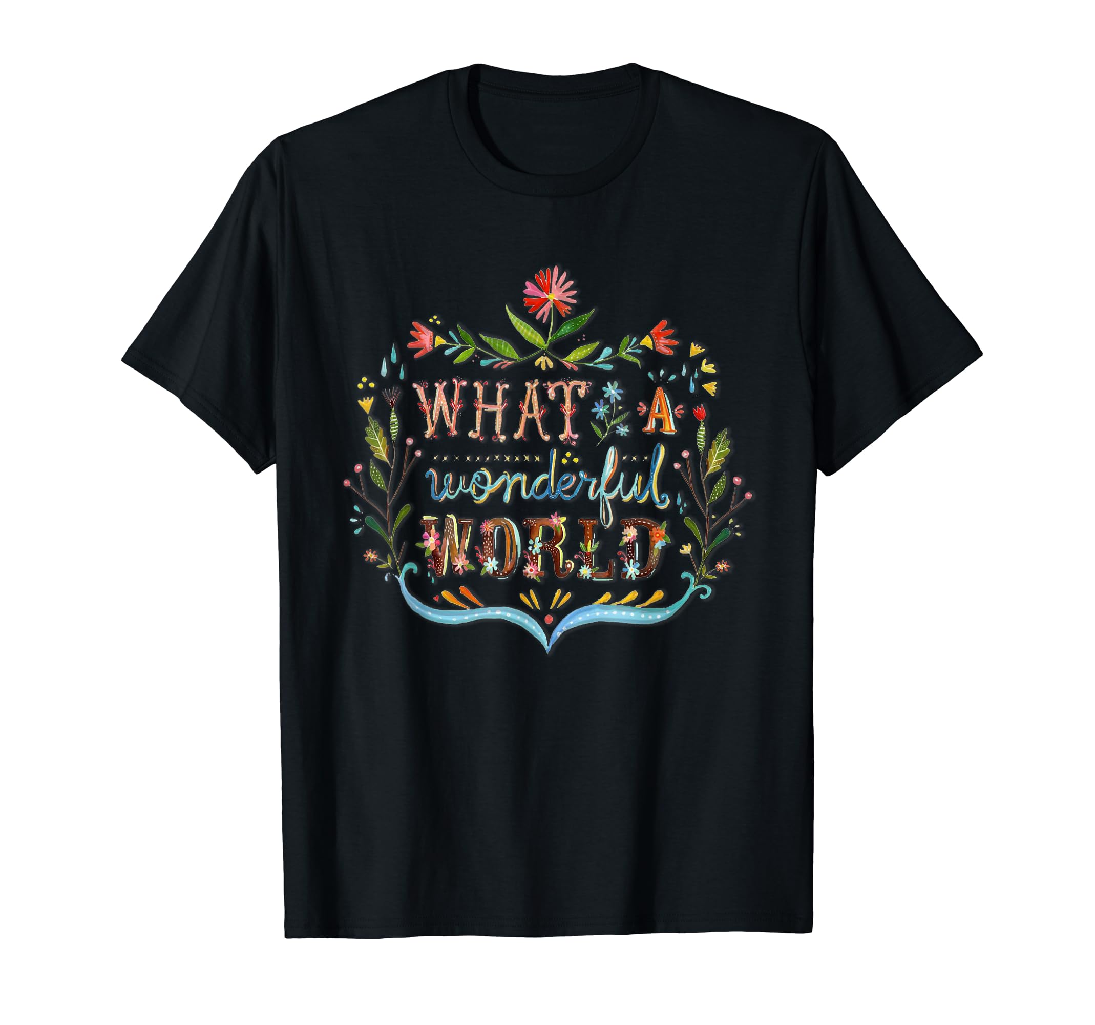 What Wonderful World Hippie Lifestyle T-Shirt - Unique Graphic Unisex - T-Shirt, Sweatshirt, Hoodie