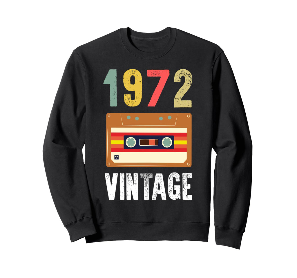 1972 47Th Birthday Cassette Mixtape Sweatshirt - Graphic Print Unisex - T-Shirt, Sweatshirt, Hoodie
