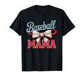 Coquette Bow American Baseball Mom T-Shirt - Minimalist Print Men Women - T-Shirt, Sweatshirt, Hoodie