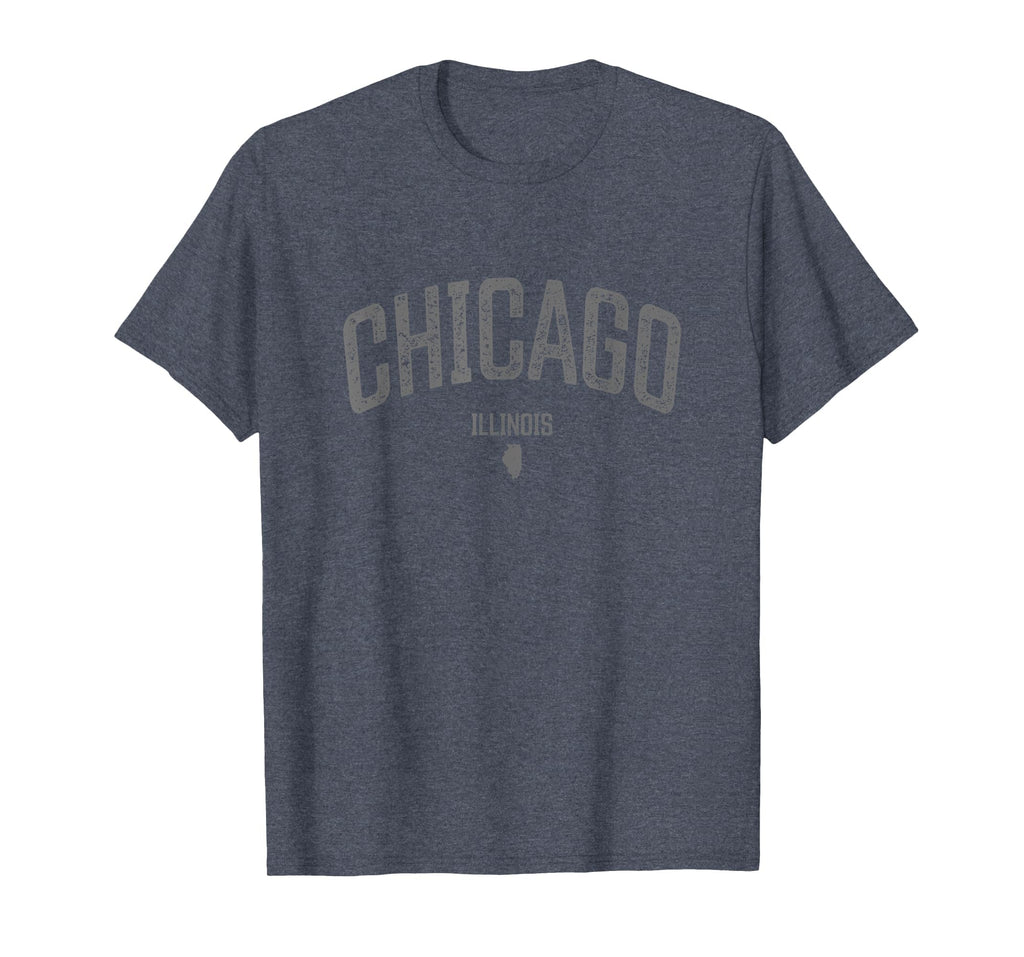 Chicago Illinois Distressed Illinois T-Shirt - Unique Graphic Men Women - T-Shirt, Sweatshirt, Hoodie