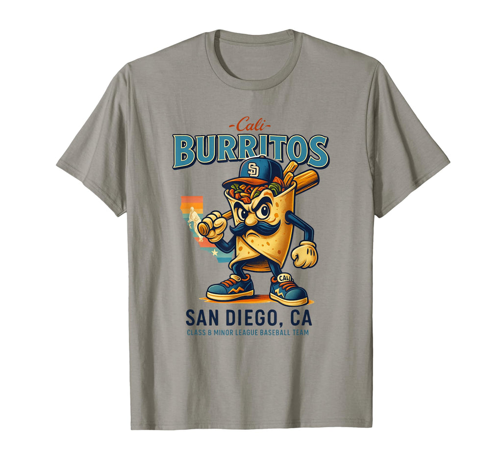 Funny Cali Burritos Minor League Baseball T-Shirt - Trendy Graphic Unisex - T-Shirt, Sweatshirt, Hoodie