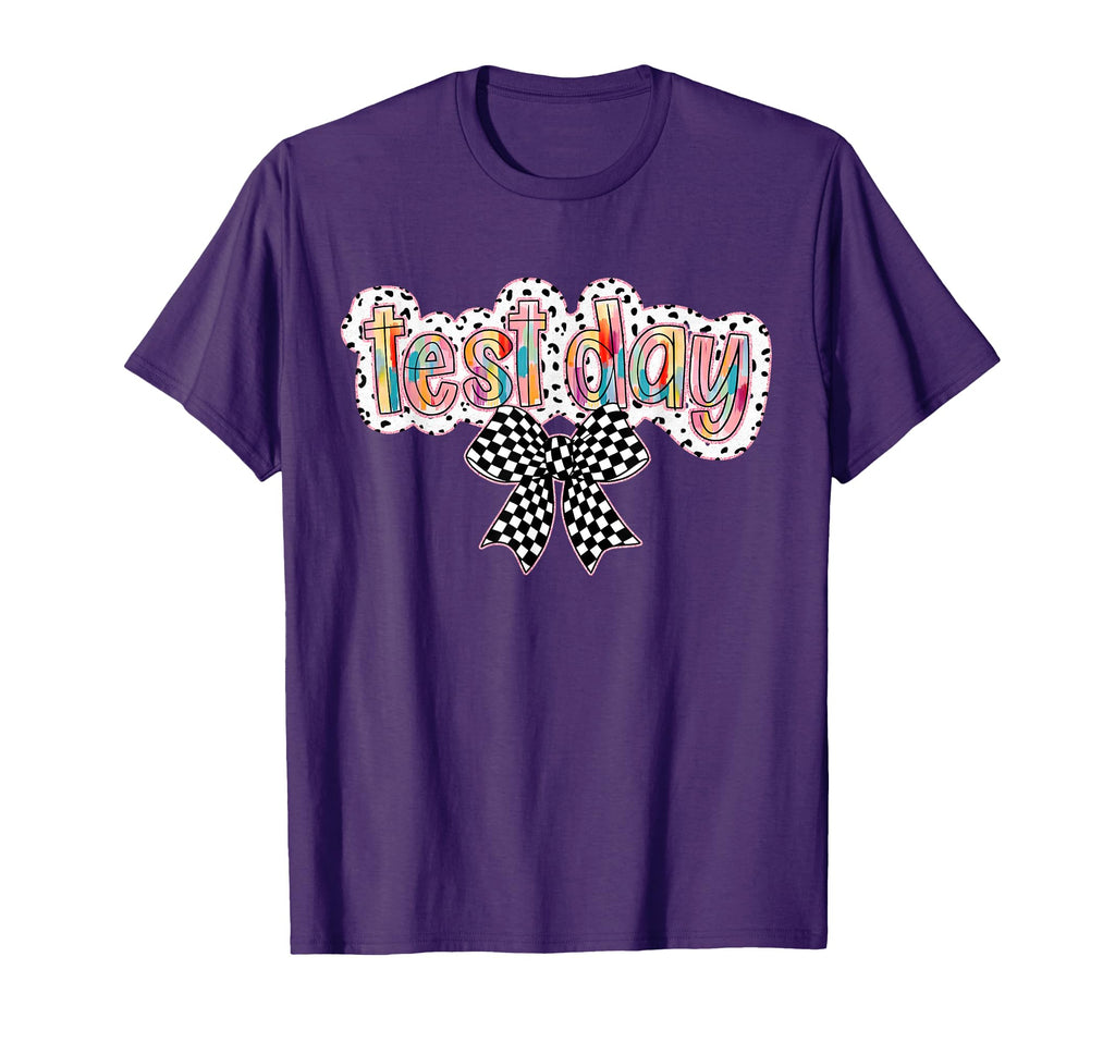 Coquette Bow Test Day Teacher T-Shirt - Casual Everyday Wear Men Women - T-Shirt, Sweatshirt, Hoodie