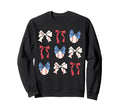 Bow Coquette Ribbon American Sweatshirt - Fun Novelty Design Men Women - T-Shirt, Sweatshirt, Hoodie