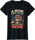 Coffee Wine Funny Design For Chaos Mom Life - Adult & Kids T-Shirts, Sweatshirts & Hoodies apparel design preview 1