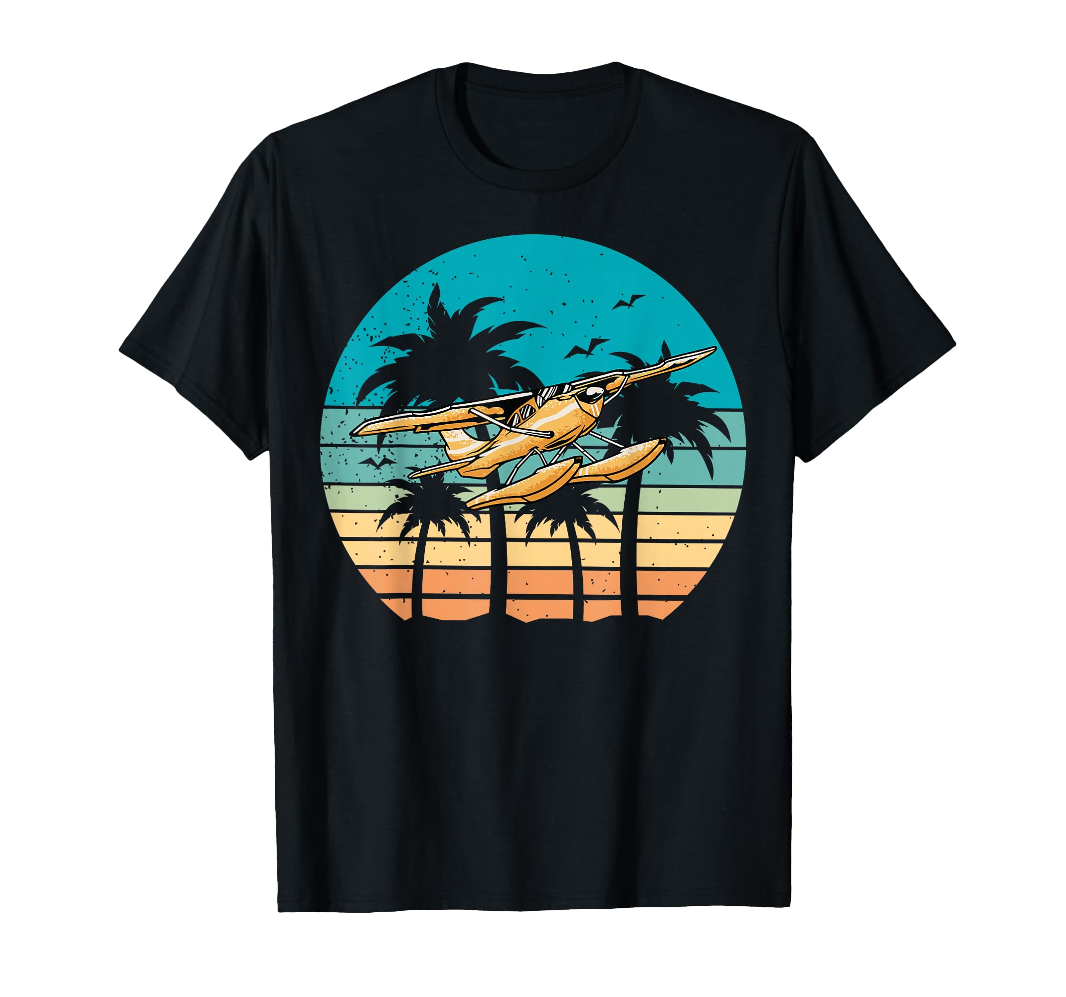 Seaplane Sunset Beach Floatplane T-Shirt - Casual Everyday Wear Unisex - T-Shirt, Sweatshirt, Hoodie