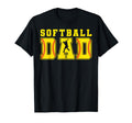Groovy Softball Dad Father Happy Fathers T-Shirt - Graphic Print Men Women - T-Shirt, Sweatshirt, Hoodie