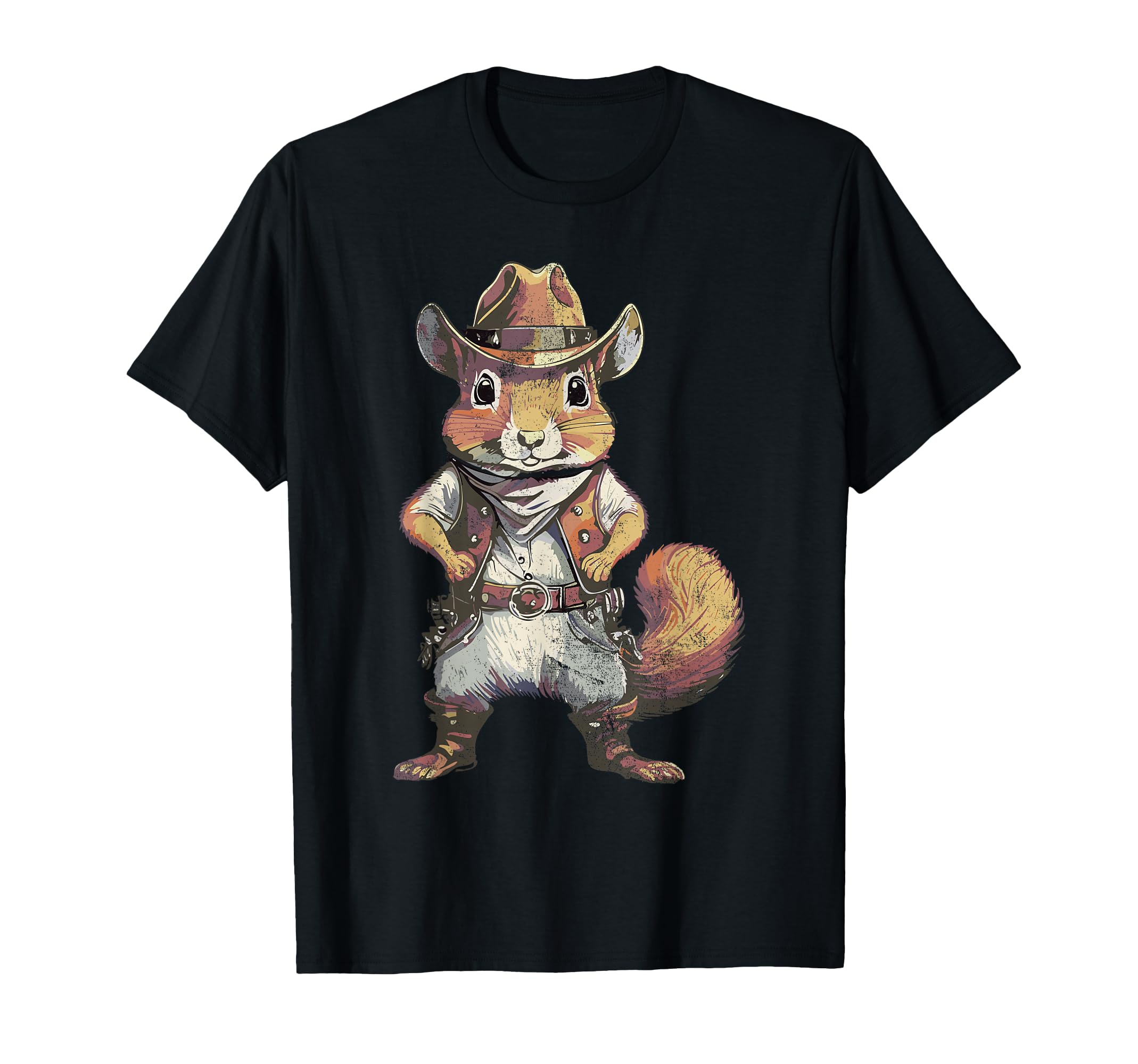 Funny Squirrel Cowboy Southern T-Shirt - Streetwear Style Men Women - T-Shirt, Sweatshirt, Hoodie