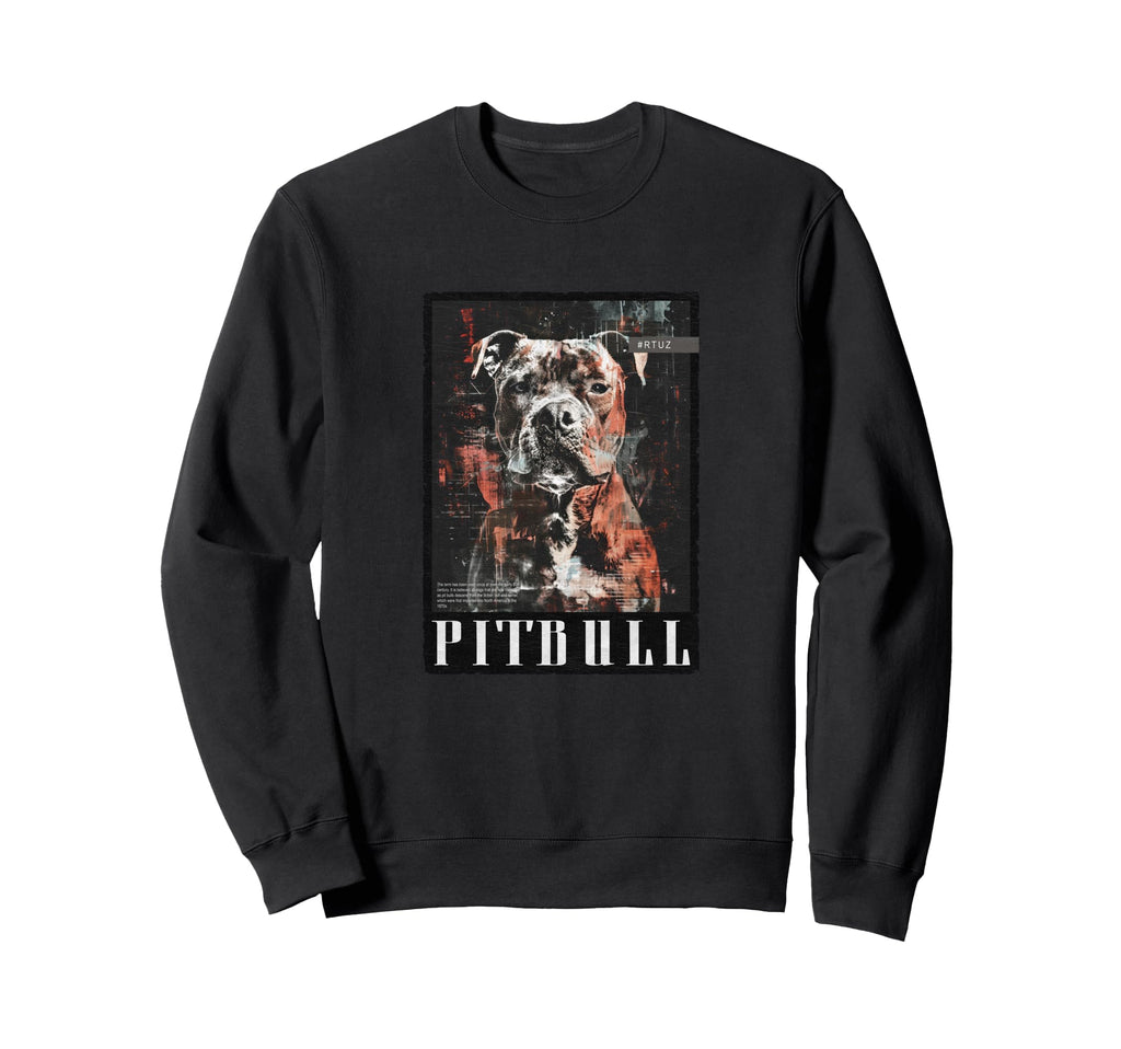 Y2K Streetwear Dog Pit Bull Sweatshirt - Fun Novelty Design Men Women - T-Shirt, Sweatshirt, Hoodie