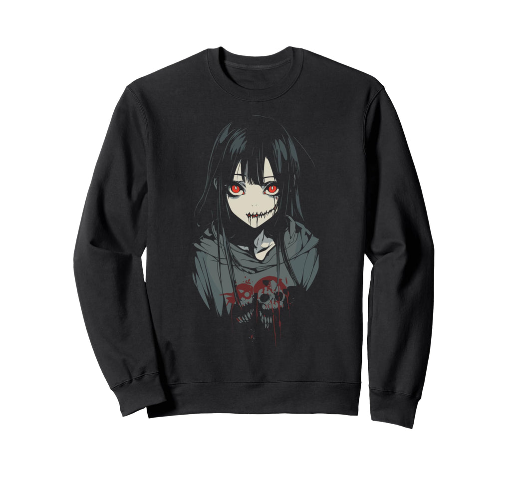 Anime Horror Aesthetic Soft Grunge Sweatshirt - Unique Graphic Unisex - T-Shirt, Sweatshirt, Hoodie