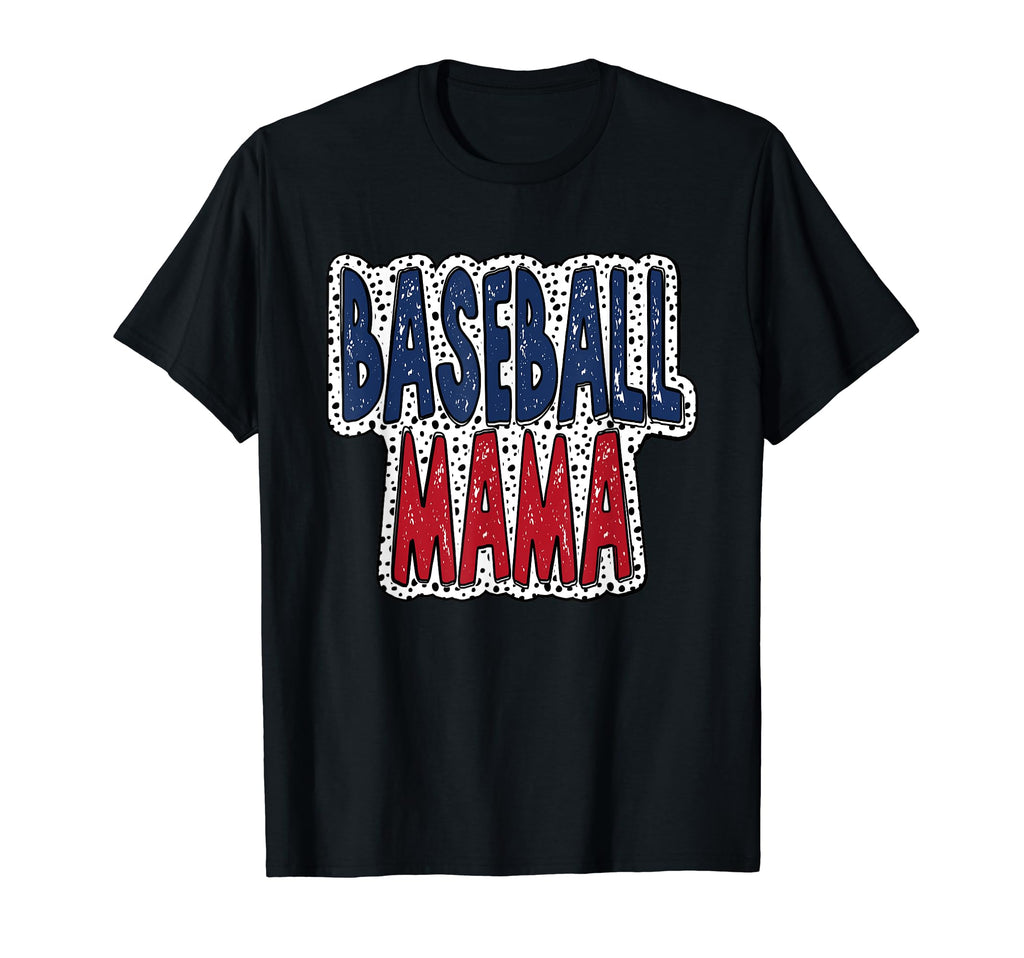 Baseball Mama Dalmatian Spots T-Shirt - Custom Art Print Men Women - T-Shirt, Sweatshirt, Hoodie