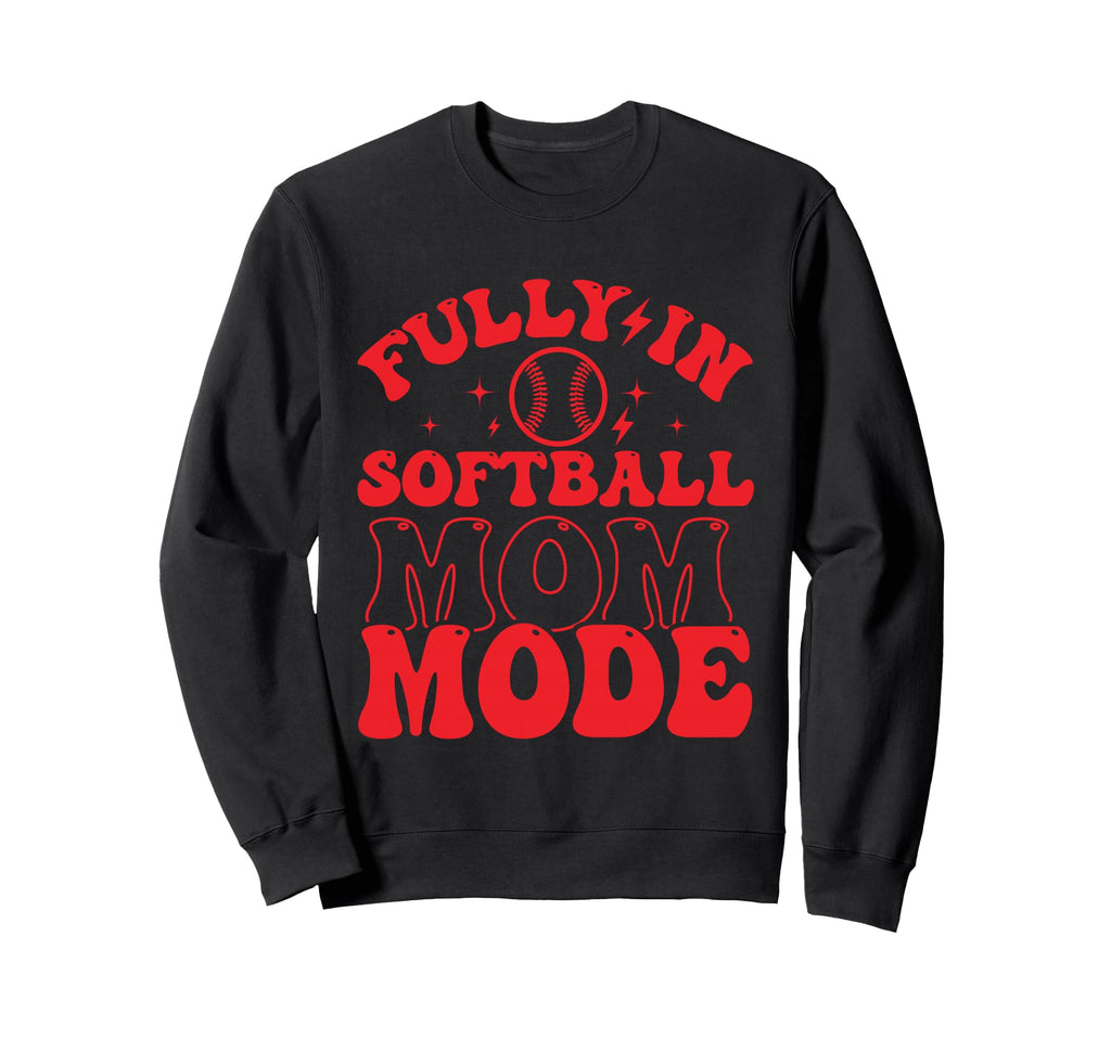 Softball Mom Mothers Day Baseball Sweatshirt - Aesthetic Graphic Unisex - T-Shirt, Sweatshirt, Hoodie