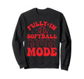 Softball Mom Mothers Day Baseball Sweatshirt - Aesthetic Graphic Unisex - T-Shirt, Sweatshirt, Hoodie