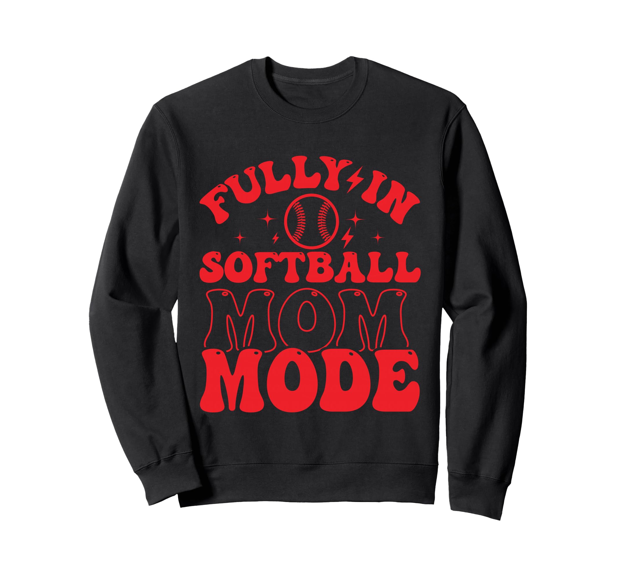 Softball Mom Mothers Day Baseball Sweatshirt - Aesthetic Graphic Unisex - T-Shirt, Sweatshirt, Hoodie
