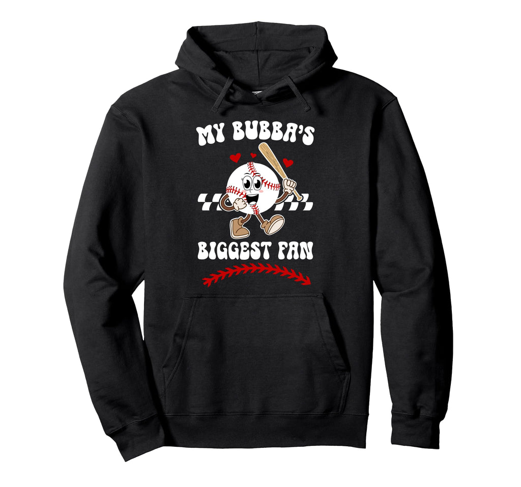 Bubbas Biggest Fan Baseball Sister Baseball Hoodie - Unique Graphic Unisex - T-Shirt, Sweatshirt, Hoodie