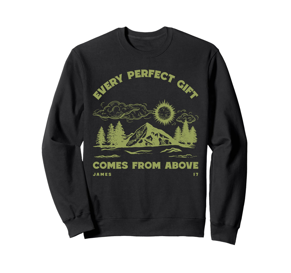 Boho Christian Camping Scripture Sweatshirt - Trendy Graphic Men Women - T-Shirt, Sweatshirt, Hoodie