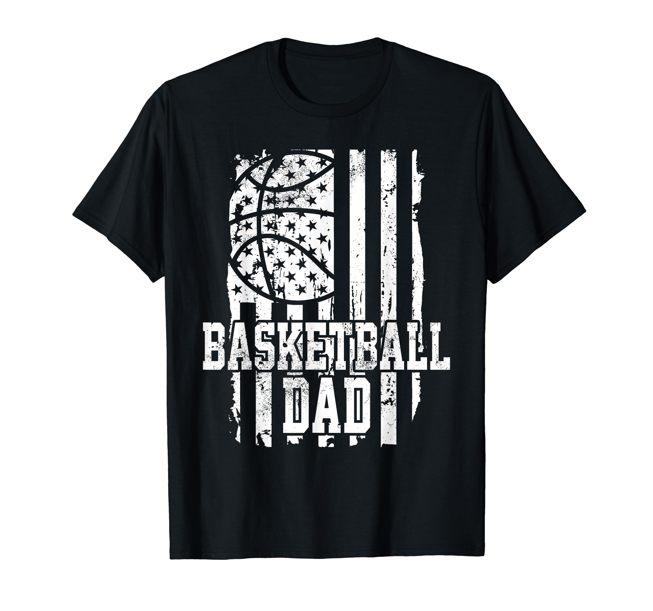 Usa Flag Basketball Dad Basketball Game Day T-Shirt - Graphic Print Unisex - T-Shirt, Sweatshirt, Hoodie
