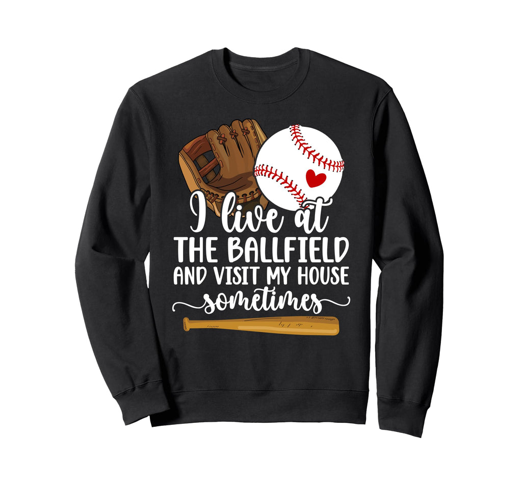 Baseball Mom Funny Mom Baseball Sweatshirt - Fun Novelty Design Men Women - T-Shirt, Sweatshirt, Hoodie