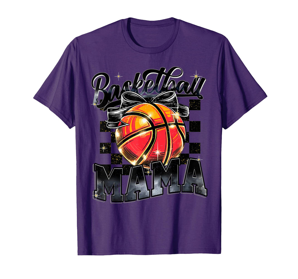 Basketball Mama Coquette Bow Game Day T-Shirt - Trendy Graphic Men Women - T-Shirt, Sweatshirt, Hoodie