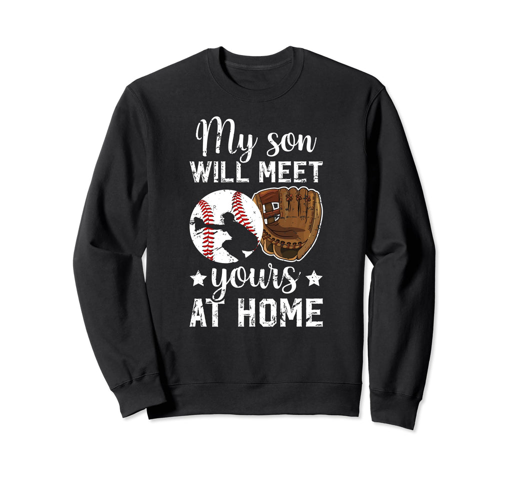 Home Baseball Catcher Mom Sweatshirt - Casual Everyday Wear for Adults - T-Shirt, Sweatshirt, Hoodie