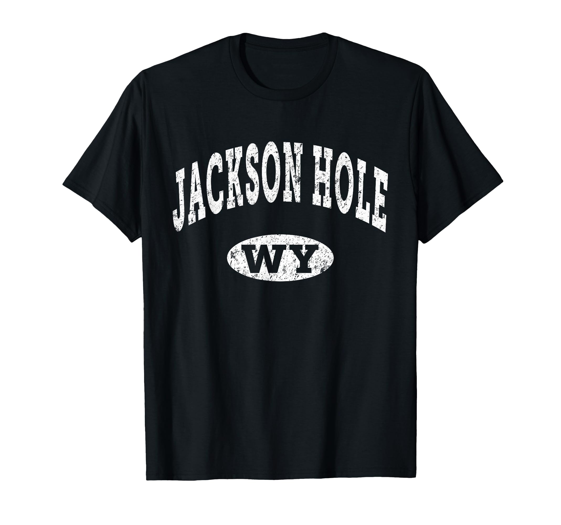 Jackson Hole Distressed Wy T-Shirt - Trendy Graphic Men Women - T-Shirt, Sweatshirt, Hoodie