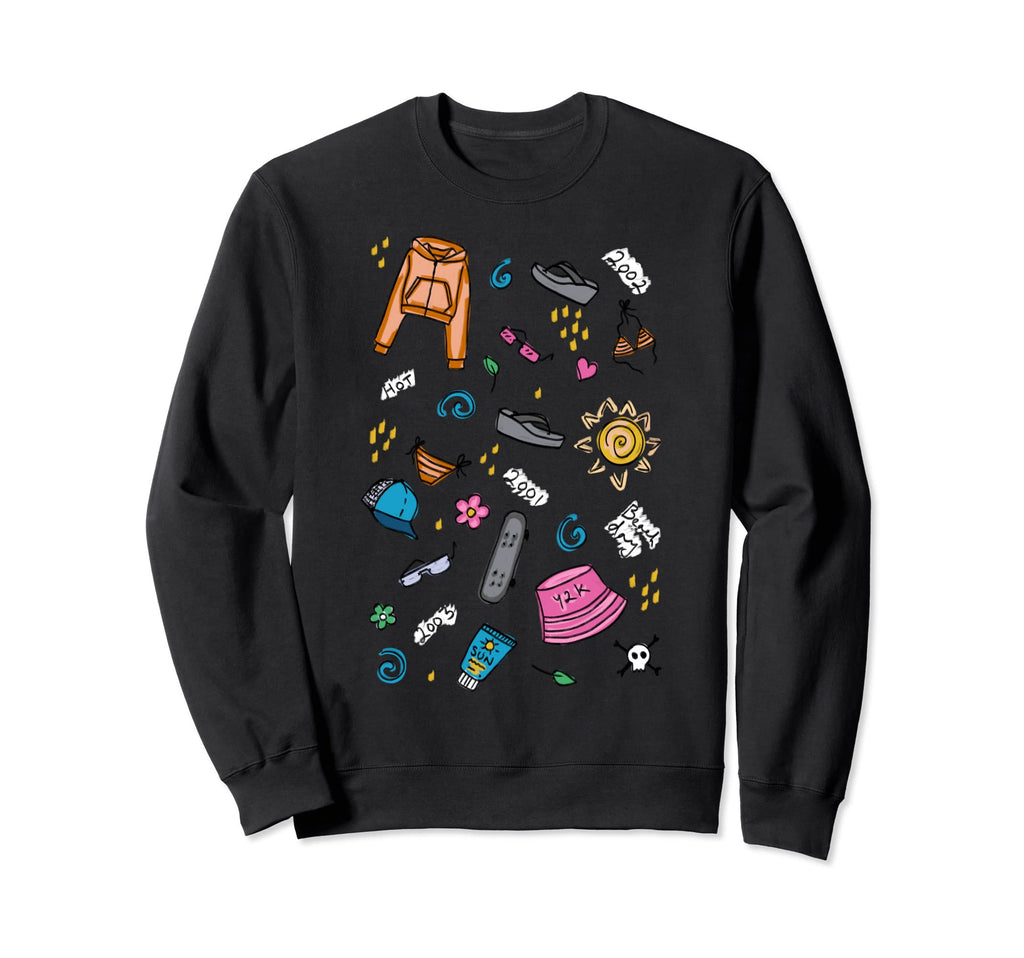 Y2K Aesthetic Room Decor 2000S Pop Sweatshirt - Minimalist Print Unisex - T-Shirt, Sweatshirt, Hoodie