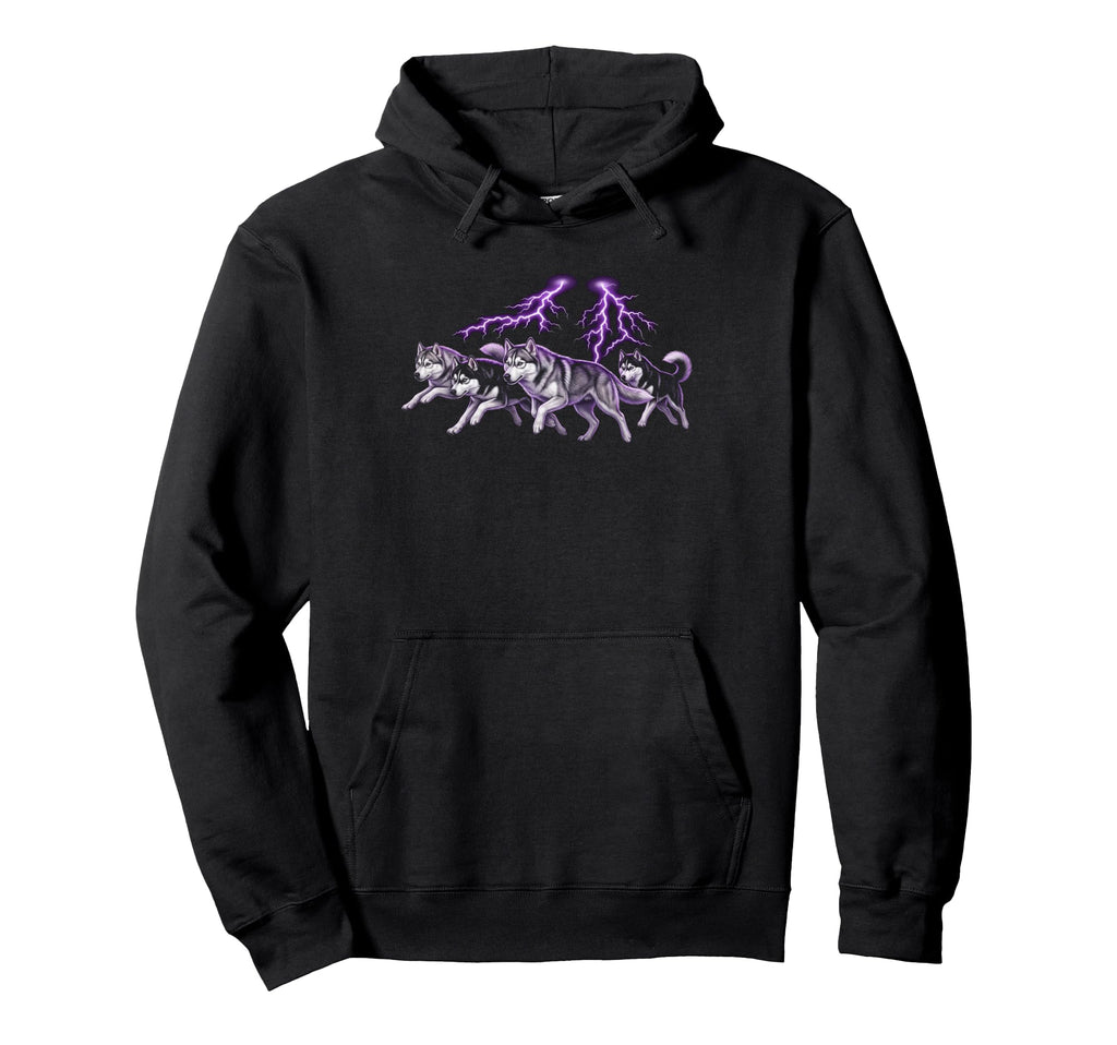 Husky 90S Dog Lover 80S Siberian Husky Hoodie - Custom Art Print Unisex - T-Shirt, Sweatshirt, Hoodie