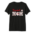 Baseball Mom Distressed Lettering T-Shirt - Novelty Apparel Men Women - T-Shirt, Sweatshirt, Hoodie