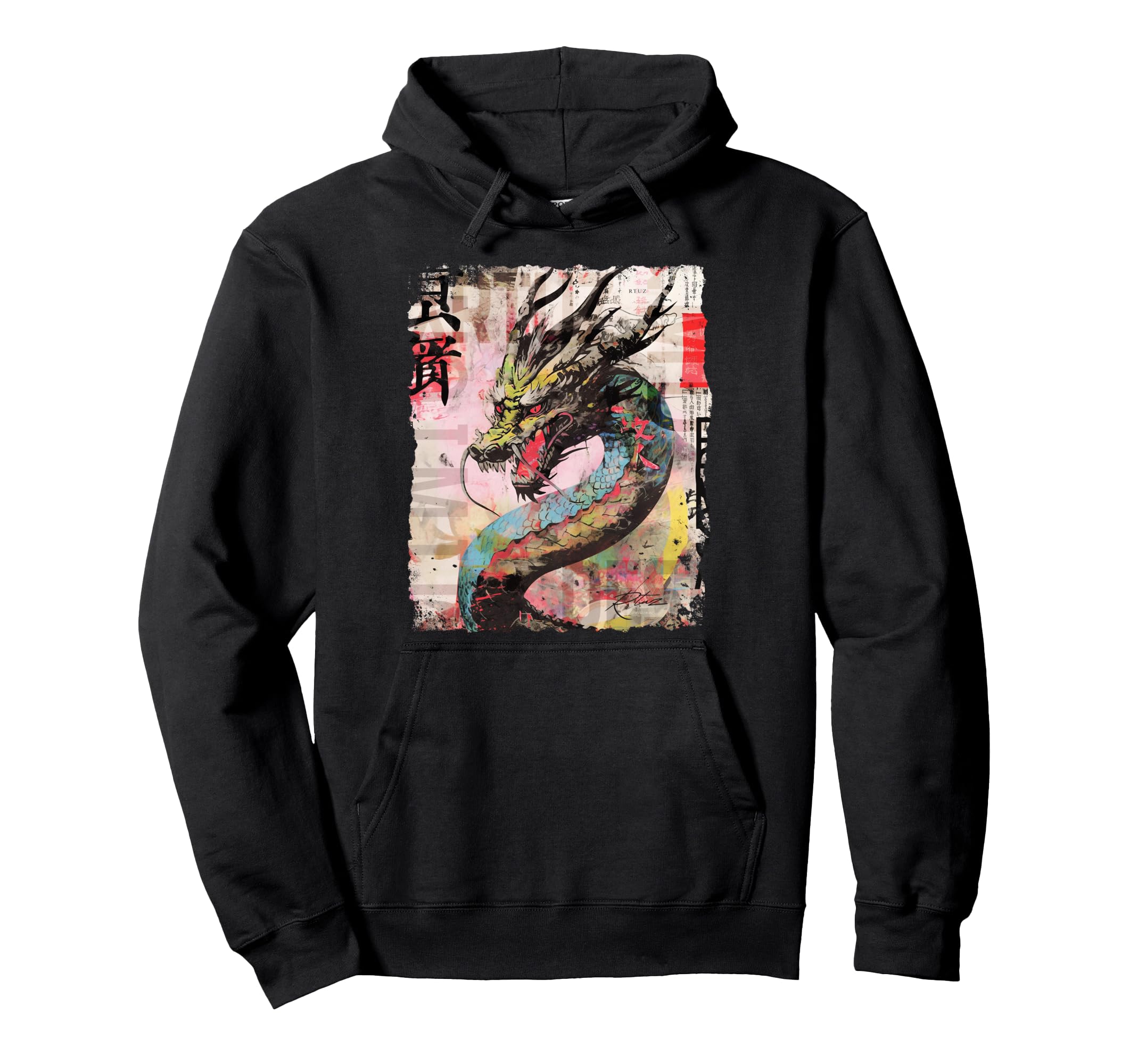 Aesthetic Dragon Streetwear Hoodie - Graphic Print Unisex - T-Shirt, Sweatshirt, Hoodie