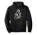 Mary Jesus Distressed 90S Goth Grunge Hoodie - Custom Art Print for Adults - T-Shirt, Sweatshirt, Hoodie
